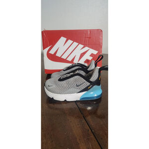 Nike Air Max 270 Shoes Toddler Size 6C Gray Boys Slip On Sneakers DD1646-027